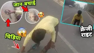 यह चिड़िया रोड पर गिरी हुई मिली // 😰 चिड़िया की जान खतरे में !! ऐनं हाइपर क्रेज़ी राइट😍GR Rider 