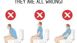 This is how you must poop on a toilet