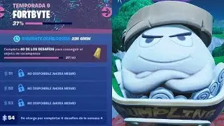 FORTBYTE #54 - SE OTORGA AL COMPLETAR 6 DESAFIOS DE LA SEMANA 4 - Desafios FORTBYTE Temporada 9