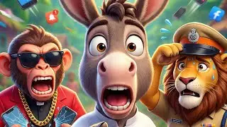 This Donkey Exposed the Monkey Minister 😱🔥 | Funny Animal Story | Veo3#funnyhoofs #funnyanimal 
