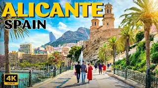 Alicante, Spain   🇪🇸   Walking tour 4k   Exploring the Santa B&aacute;rbara Castel
