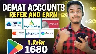Demat Account Refer And Earn l Refer And Earn App l Best Refer And Earn Apps 2026 l Refer And Earn 