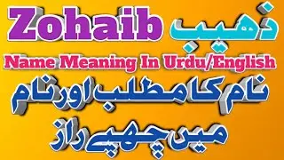 Zohaib ذہیب name meaning in urdu / English. Zohaib name ka matlab kya hai. Lucky stone with name.