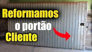 reforma de portão de correr chapeado