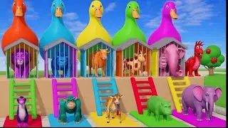 👉 Animals for Kids 🐶🐱 | Learn Animals with Fun Cartoon Slides
