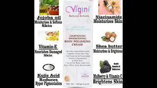 Vigini Body Whitening Lightening Skin Brighten Polishing Moisturizer Exfoliate Fairness D Tan Scrub