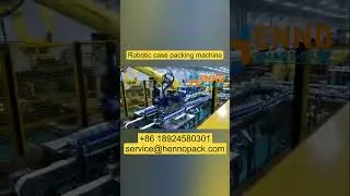 Automatic vacuum case packer. For Tetra Pak￼. milk box. #packing #machine #case #factory ￼