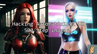 Create 500+ step images, hacking Automatic1111 UI changing min/max settings!