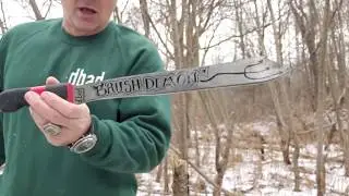 dbad Brush Demon machete test, new blades and free knife giveaway