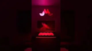 LED Triangular Quantum Lamp RGB Wall Lamp Smart Pickup Rhythm Background 🧩🎮 #reels #youtubeshorts