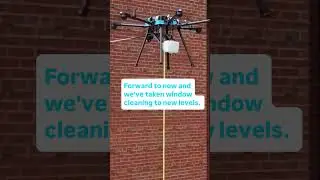 Reliable's drone-assisted window cleaning service.