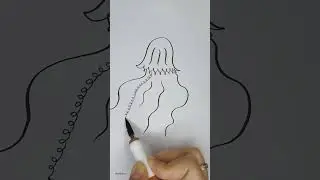 Dip Pen Magic & Calligraphy Art: Real-Time Jellyfish Drawing Tutorial!  #calligraphyart