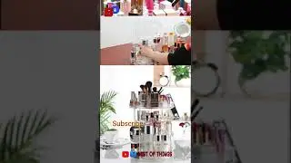 Cosmetic Display Case Makeup Storage Organizer, 360 Degree Rotating Adjustable | BEST OF THINGS