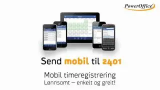 PowerOffice Win - Mobil timeregistrering