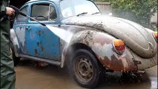Abandoned 1967 Volkswagen Beetle Restored to Perfection | Full ASMR Restoration