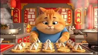 A Chubby Cat Makes Fortune Cookies 🥠🐱| Snory the Chubby Chef Ep.30