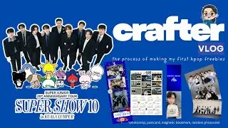 CRAFTER VLOG | The process of making my 1st Kpop freebies for SUPER JUNIOR SUPER SHOW 10 in KL