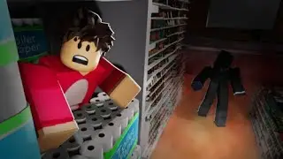 I survived overnight in a store in Roblox