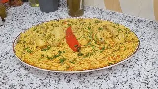 إلى كنتي محتارة فالعشا🍽جربي شعيرية بالفخاض ديال الدجاج بصلصة رائعة😋