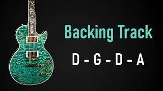 Pop Rock BACKING TRACK D Major | D G D A | 100 BPM | Guitar Backing Track