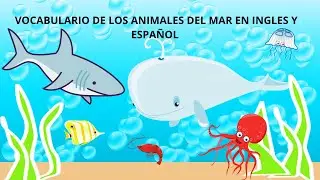 VOCABULARIO DE LOS ANIMALES DEL MAR EN INGLÉS Y ESPAÑOL/INGLÉS PARA NIÑOS/ANIMALES MARINOS