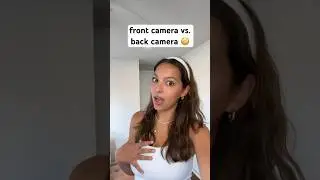 Front camera vs. back camera 😳 #shorts