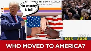 US Immigration 1950&ndash;2025 | Top Countries of Origin | Rising Bar Chart Animation #USImmigration #USA