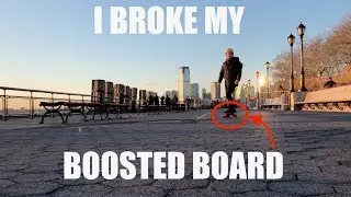 I BROKE MY BOOSTED BOARD!!