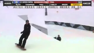 Louis-Felix Paradis Run 2 Men's Snowboard Street Finals - X Games