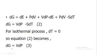 Calculation of free energy change