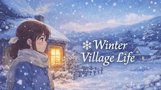 Gentle Winter Village Life | Ghibli-Inspired Slow Living ASMR