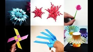6 Easy Paper Crafts | Handmade Crafts | Paper ART 013