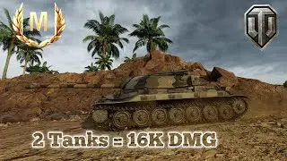 2 Tanks = 16K DMG #gaming #gameplay #worldoftanksconsole #pvp #panzer #tanks #is7 #gamingvideos 