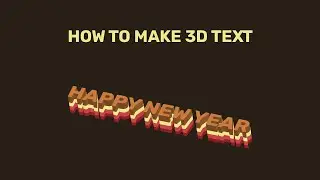 How to make isometric 3D text effect in Adobe illustrator 2020 | How to make 3d Logo Design