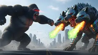 The Awakened Fury: King Kong vs Cerberus Titan &ndash; Rainbow Hellfire Unleashed!