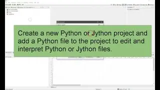 Python Editor Installation (PyDev)