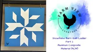 ❄️Frosty Ombré Magic: Painting the Second Double-Sided Abstract Snowflake Barn Quilt (Part 2 of 4!)