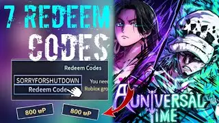{Nowest} UPDATE CODES FOR A UNIVERSAL TIME CODES ROBLOX - A UNIVERSAL TIME CODE]