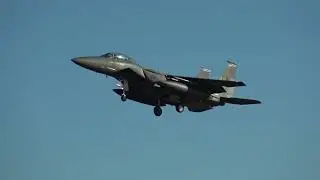 U.S Air Force Boeing F-15E Strike Eagle (98-0135) Landing Gran Canaria GCLP