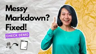 Clean Markdown Formatting in 1 Click | Hash-Off Chrome Extension Demo