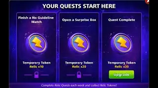 8 Ball Pool New Relic Quests 'Week 2' Completed + 60x Free Relic Tokens!! | Wanderer Gaming