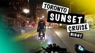 Toronto E-Rider's Sunset Cruise | PEV Group Ride | DJI Osmo Action 5 Night Settings