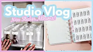 ✨ STUDIO VLOG ✨ NEW Customizable Sticker Albums!
