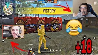 شاهد  vodka vs pinatz في لعبة free fire لموووت ديال ضحك ههههه +18