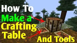 How To Make A Crafting Table In Minecraft Java/Bedrock/PlayStation/Xbox/Nintendo