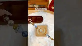 Watch This Crystal Bracelet Sparkle &mdash; Golden Citrine x Blue Chalcedony Art  #braceletmaking