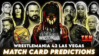WWE Wrestlemania 42 Las Vegas Match card predictions [ V1 ]