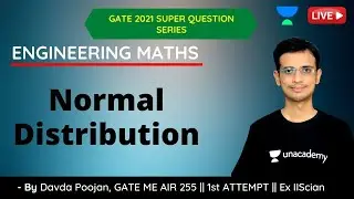 L 14 | Normal Distribution | Engineering Maths | GATE & ESE 2021 ME (Mechanical) | Davda Poojan