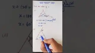 🔺 Isosceles Triangle Question &ndash; Find x | class 6,7,8,9,10|ncert |#mathsolutiontamil