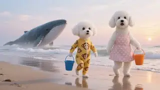 What These Two Bichon Dogs Did at Sunrise Will Stay With You 🌊🐳